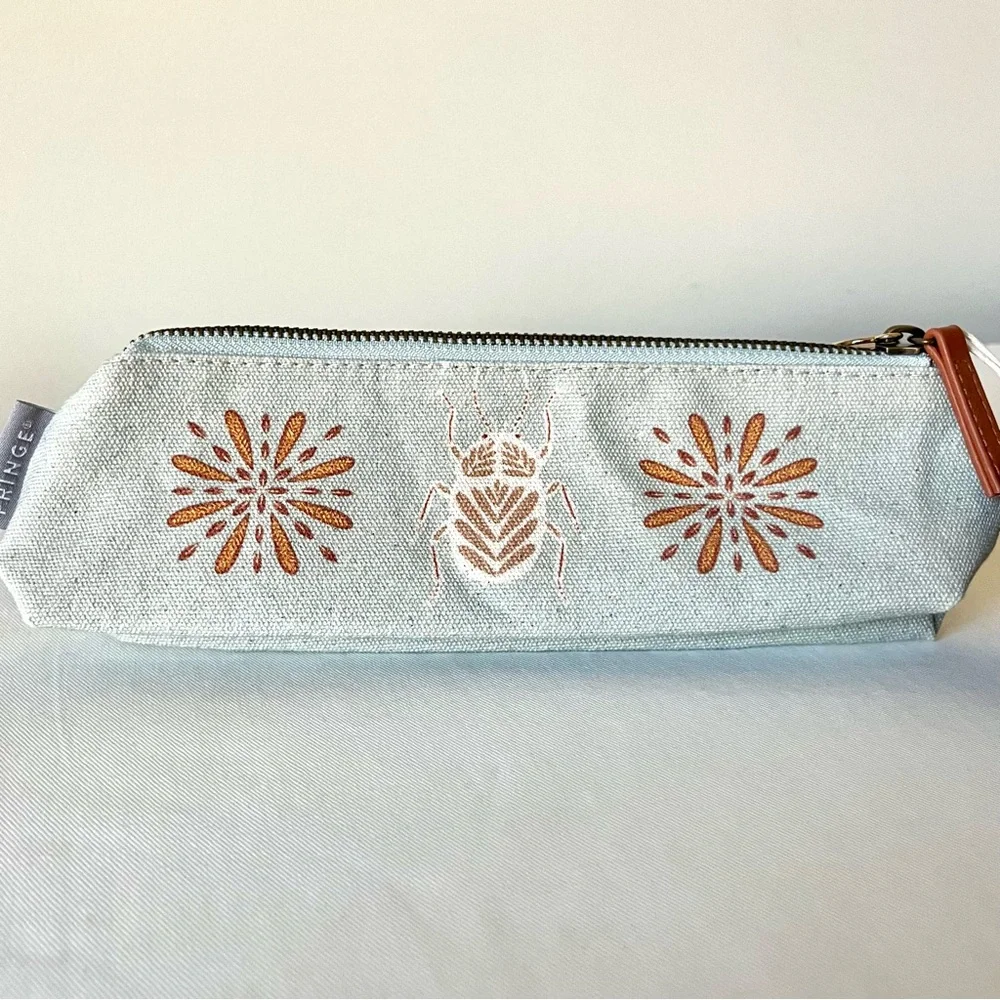 Fringe Studio Beetle Flat Bottom Pencil Pouch